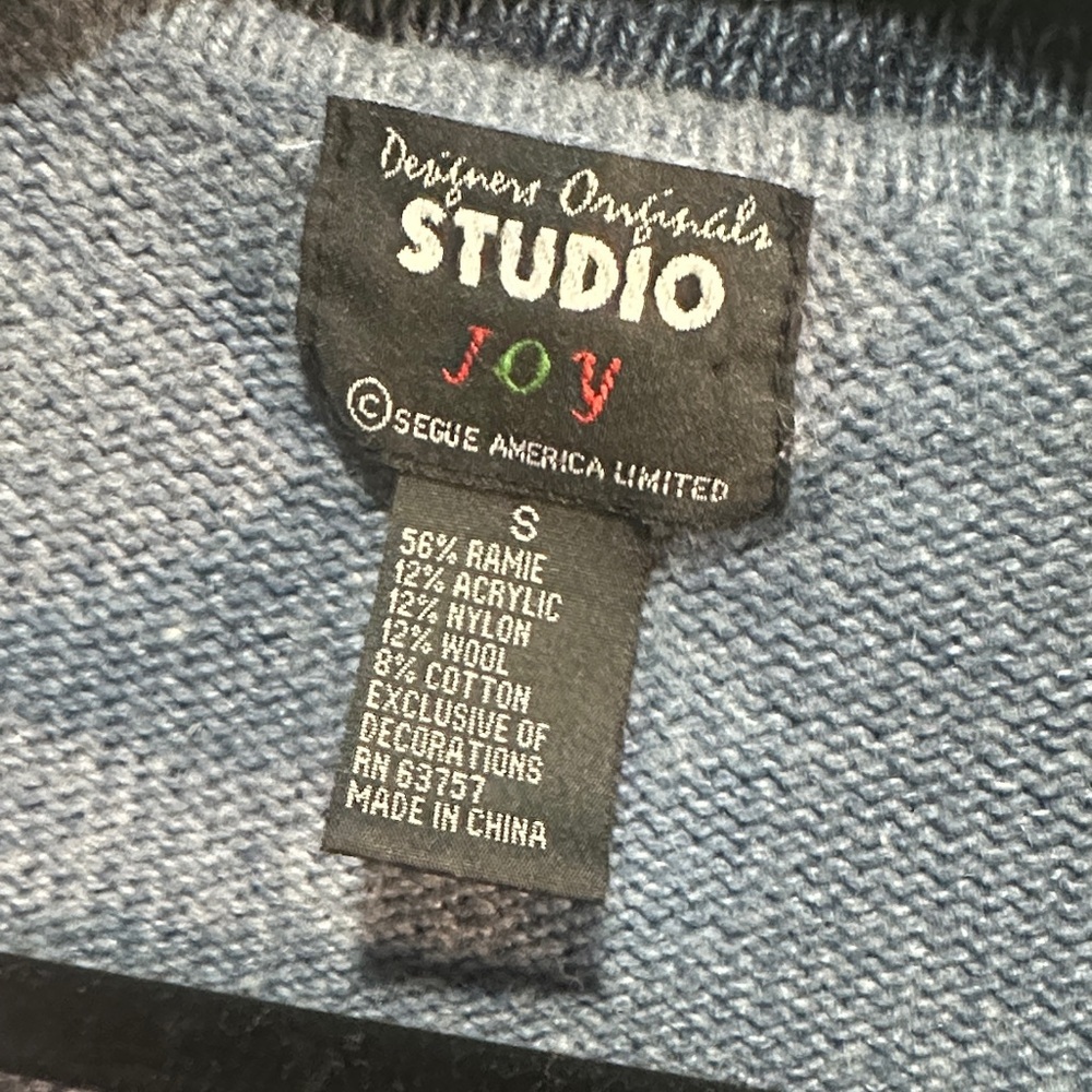 Vintage Studio Joy Patchwork Holiday Cardigan Wit… - image 8